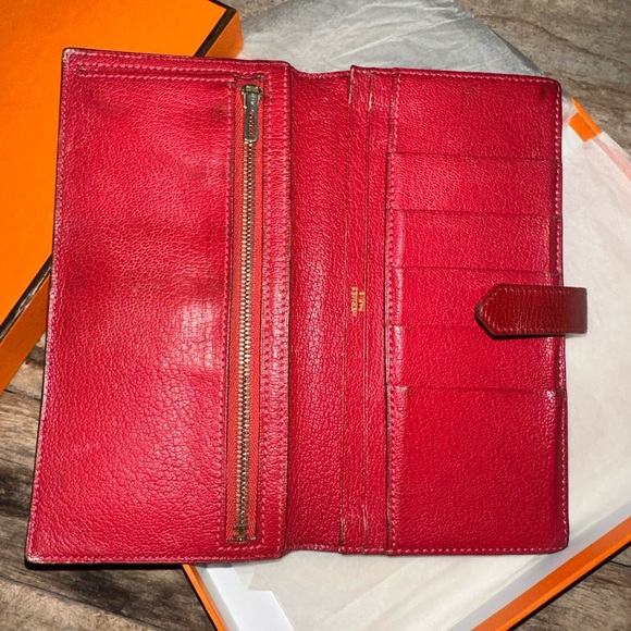 Hermes Bearn Classic Wallet w/ COA & Box - Picture 9 of 17